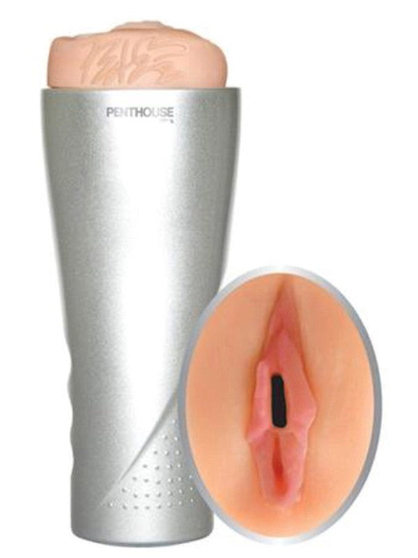 Penthouse Deluxe Vibrating Cyberskin Stroker Marica Hase Fleshlight Male Masturbators