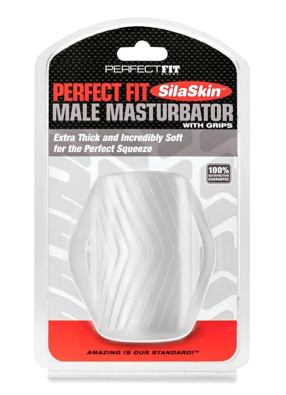 Perfect Fit Male Masturbator with Grips Masturbators and Strokers