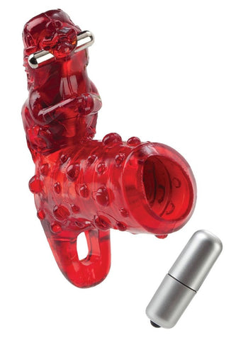CalExotics Pierced Rocker Vibrating Cock Ring - Cock Rings