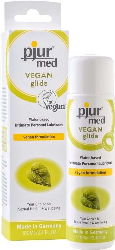 Pjur Med Vegan Glide Water-Based Intimate Lubricant 100ml - Lubricants and Lotions
