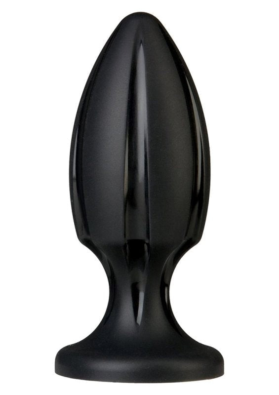 Platinum Premium Silicone The Rocket Black Butt Plugs