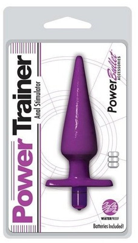 Power Trainer Anal Stimulator Black Butt Plugs