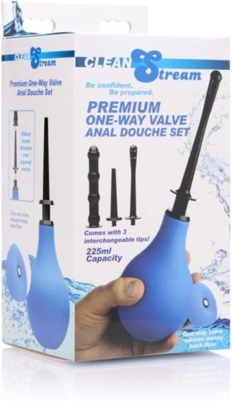 Premium One Way Valve Anal Douche Set Anal Cleansing