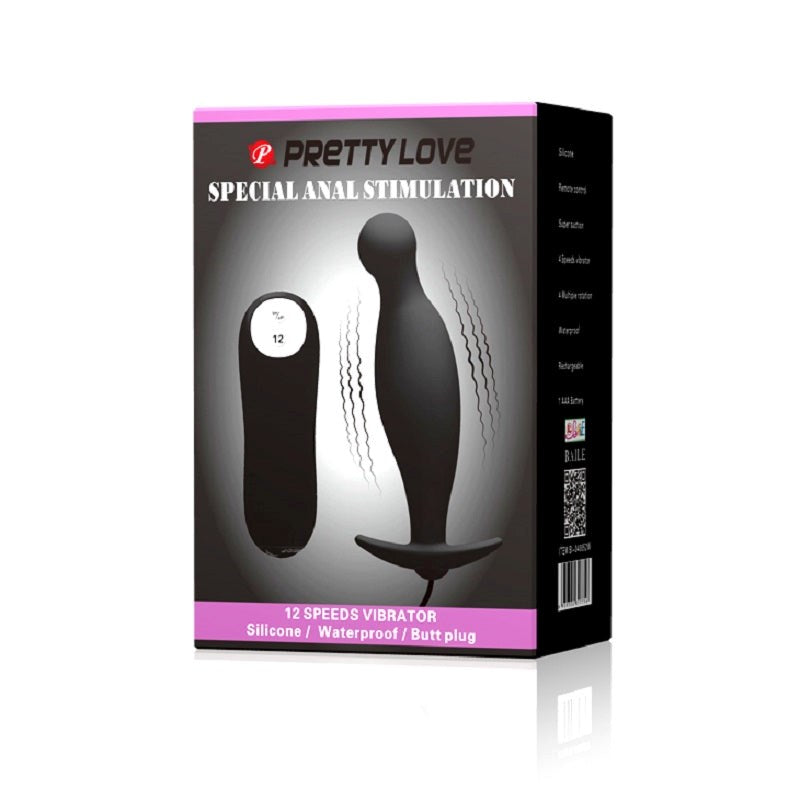 Pretty Love Curved Anal Vibrator Butt Plugs