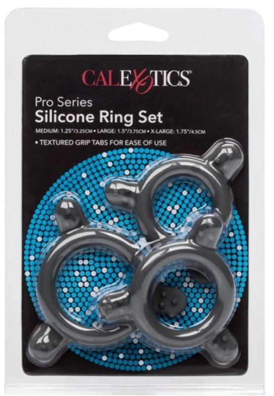 Pro Series Silicone Ring Set Stretchy Cock Rings