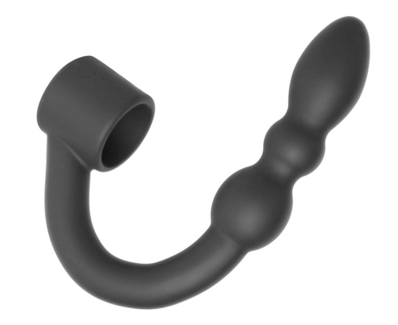 Prostatic Play Excursion Ring with Flexible Beaded Anal Arm Prostate Toys