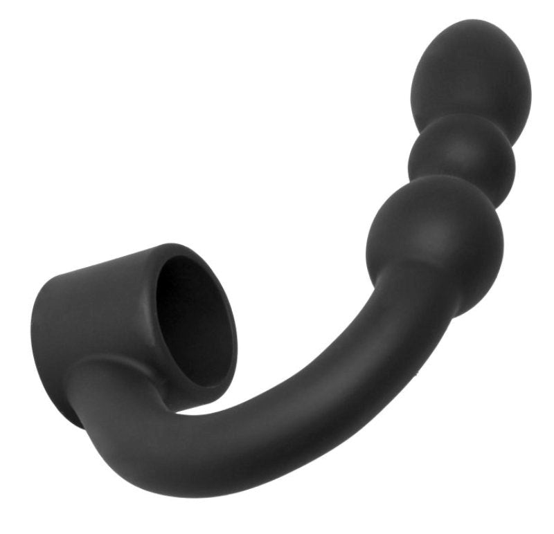 Prostatic Play Excursion Ring with Flexible Beaded Anal Arm Prostate Toys