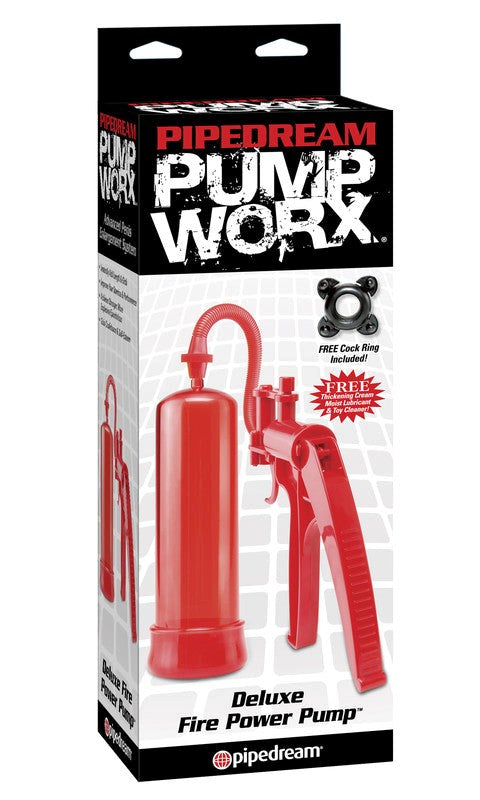 Pump Worx Deluxe Fire Penis Pump Pumps, Extenders and Sleeves