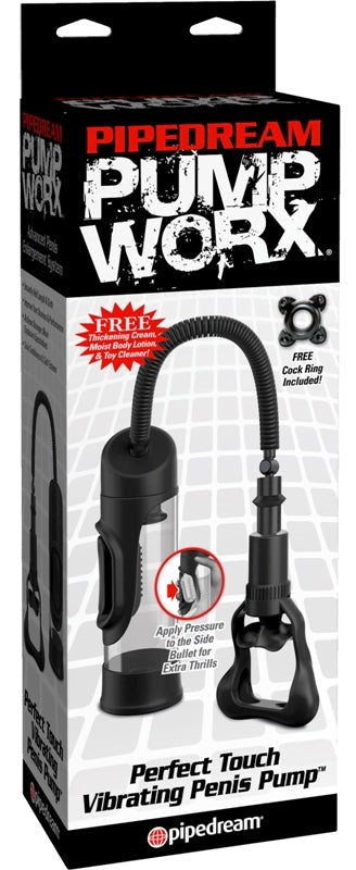 Pump Worx Perfect Touch Vibrating Penis Pump Pumps, Extenders and Sleeves