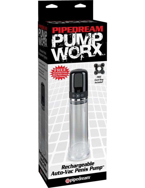 Pump Worx Rechargeable Auto-Vac Penis Pump Pumps, Extenders and Sleeves