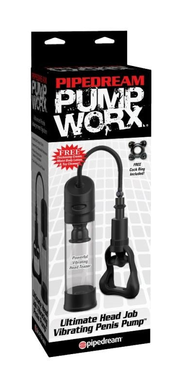 Pump Worx Ultimate Head Job Vibrating Penis Pump Pumps, Extenders and Sleeves