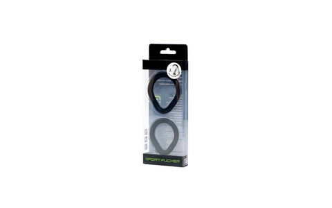 Sport Fucker 2 Pack Epic Hard on Cock Ring Set - Cock Ring Sets