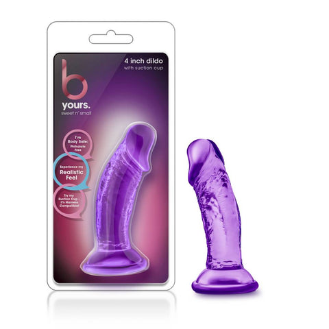 Blush Novelties B Yours Sweet N Small Realistic Dildo 10cm Pink - Realistic Dildos