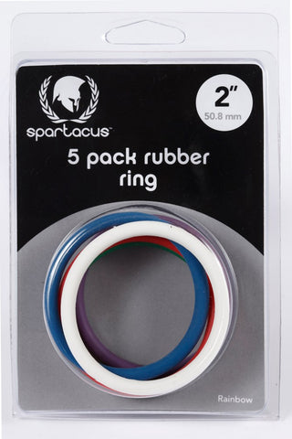 Spartacus Enterprises' Vibrant Rainbow C-Ring Set - Unleash Your Unique Style - Cock Rings