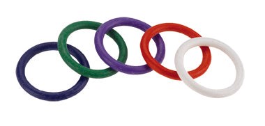 Rainbow Rubber Stretchy Cock Ring 5 Pack Cock Rings