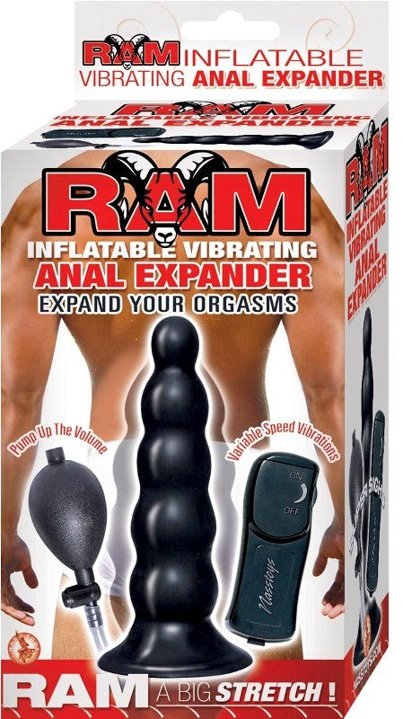 Ram Inflatable Vibrating Anal Expander Butt Plugs