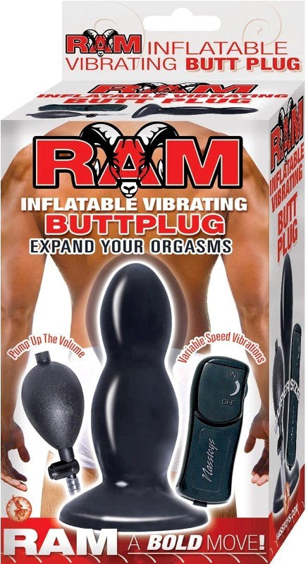 Ram Inflatable Vibrating Buttplug Butt Plugs