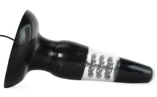 Ram Up and Down Anal Satisfier Black Butt Plugs