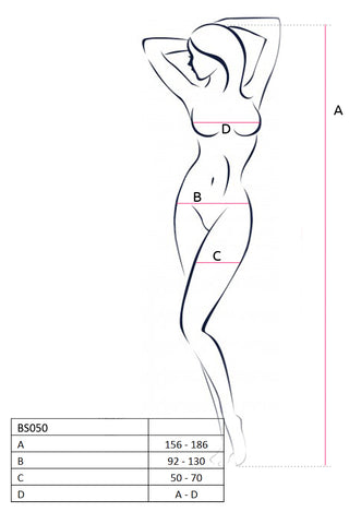Passion Lingerie Sexy and Stylish Womens Body Stocking BS050 One Size - Body Stockings