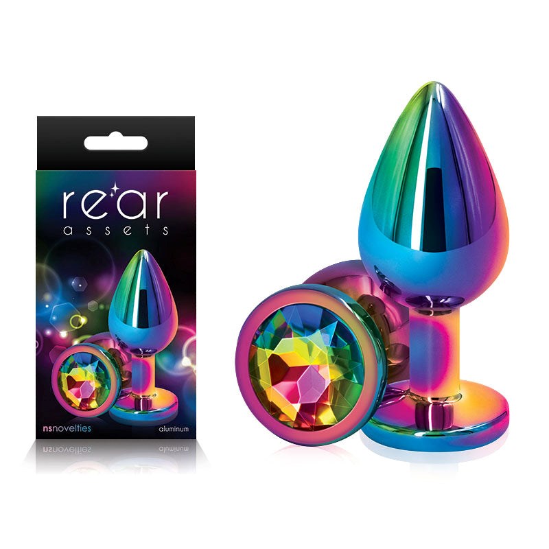 Rear Assets Multi Coloured Gem Butt Plugs