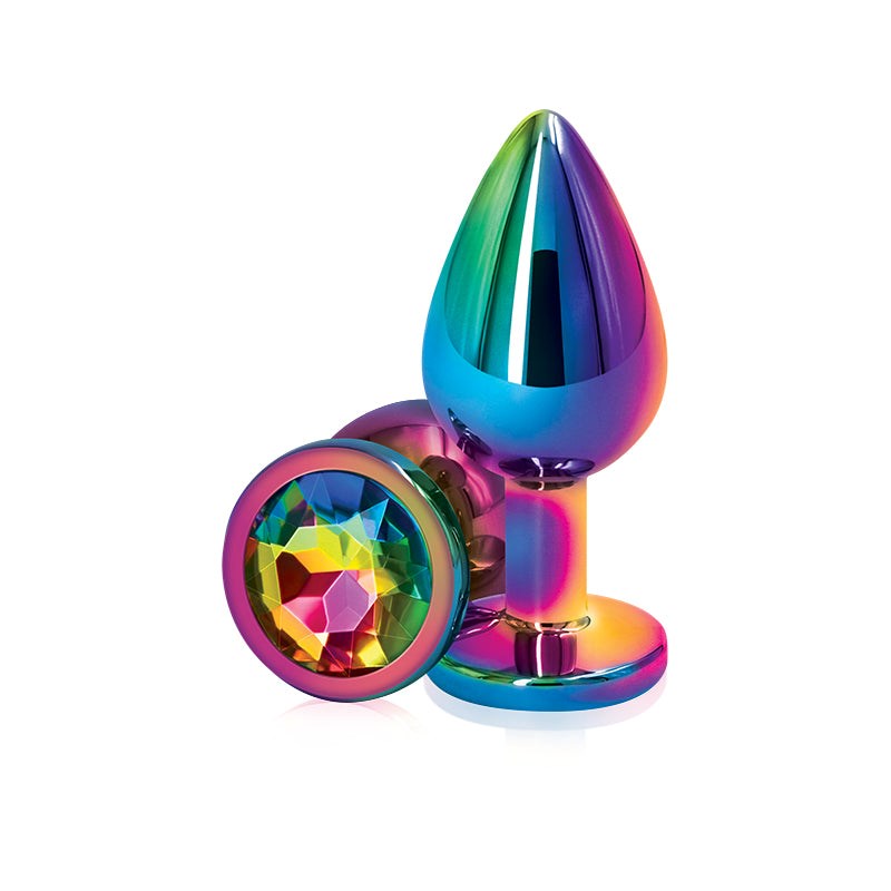 Rear Assets Multi Coloured Gem Butt Plugs