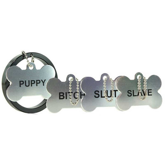 Recruit Aluminum Cock Ring With 4 Dog Tags - Cock Rings