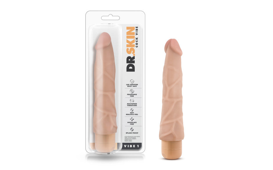 Dr Skin Cock Vibe 1 Realistic Dildo Vibrator Vibrating Dildos