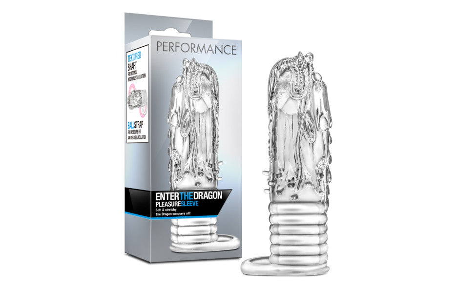 Performance Enter The Dragon Penis Sleeve Clear Penis Sleeves and Extenders