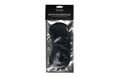 Fetish Collection Black Satin Eye Mask - Masks And Blindfolds