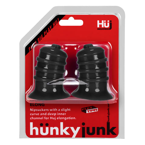 Hunkyjunk ELONG Wide Base TPR Nipsucker - Nipple and Clit Clamps