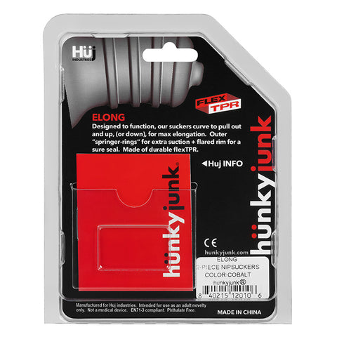 Hunkyjunk ELONG Wide Base TPR Nipsucker - Nipple and Clit Clamps