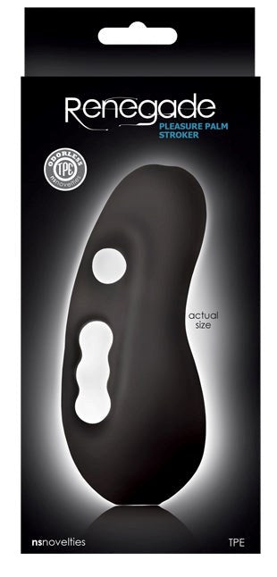 Renegade Pleasure Palm Stroker Black Masturbators and Strokers