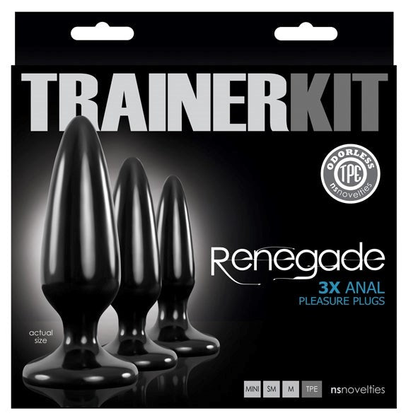 Renegade Pleasure Plug 3pc Trainer Kit Butt Plugs