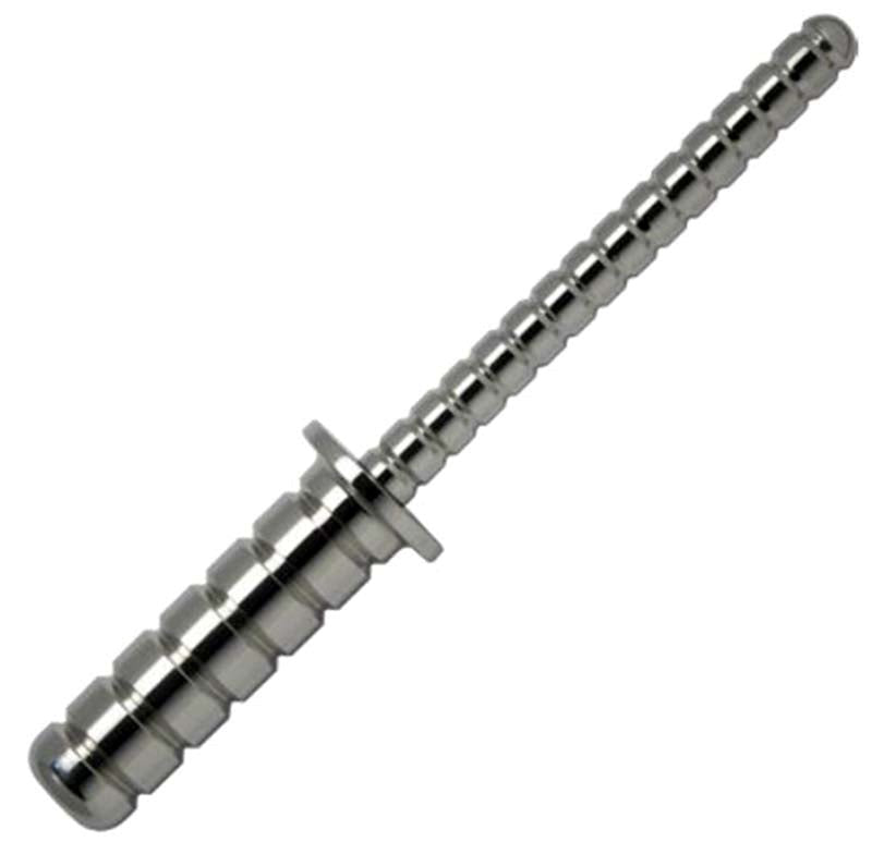 Ribbed Steel Sex Probe Anal Dildos