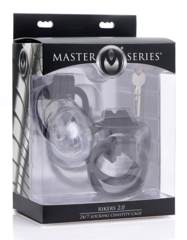 Rikers 2.0 Chastity Device Plastic Locking System Male Chastity