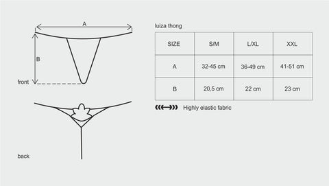 Obsessive Luiza Sexy Womens Thong White - G-Strings, Panties and Shorts