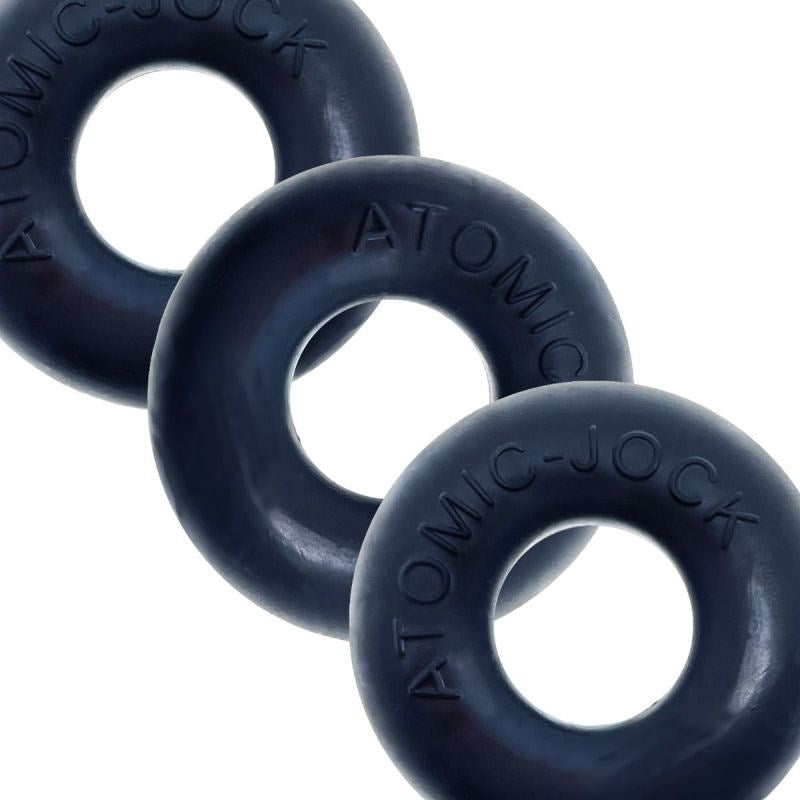 Ringer Cockring 3 Pack Special Edition Black Stretchy Cock Rings