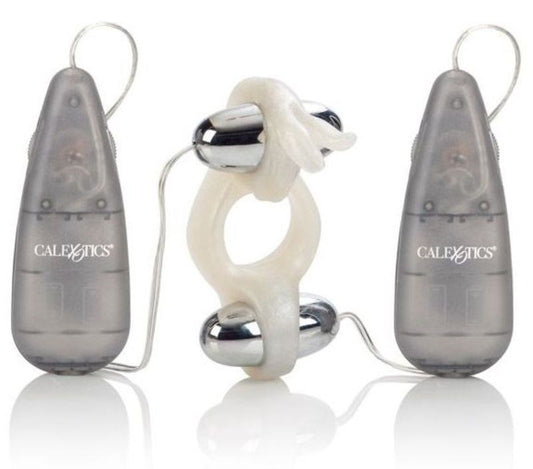 CalExotics Rockin' Rabbit Dual Vibrating Cock Ring - Cock Rings