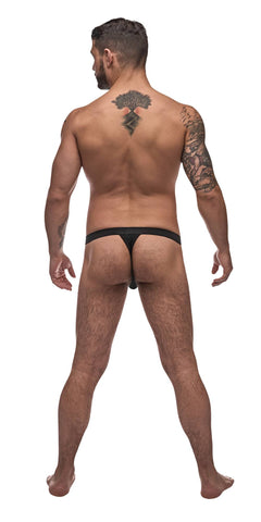 Male Power Pure Comfort Mens Bong Thong Black - Mens Briefs And Boxers