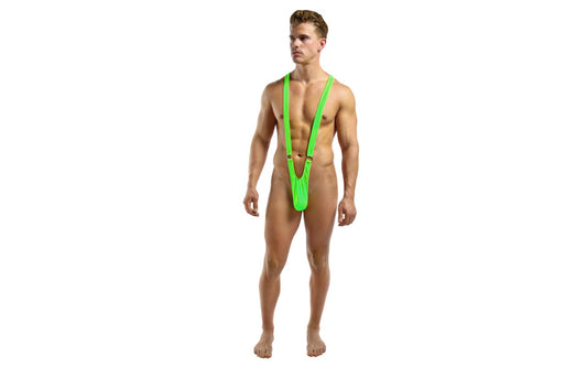 Male Power Breathable & Sleek Sling Front Rings Green L / XL - Jocks and G-Strings