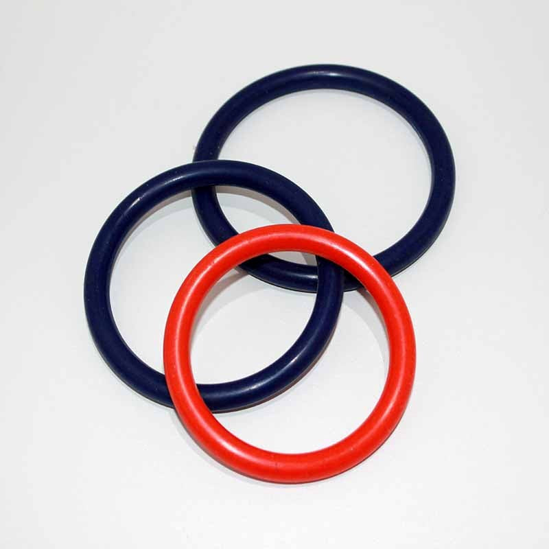 Rubber Cock & Ball Ring 65mm Diameter Thick Band Red Cock Rings