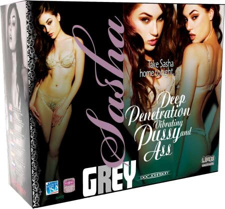 Sasha Grey UR3 Vibrating Pussy and Ass Masturbators and Strokers