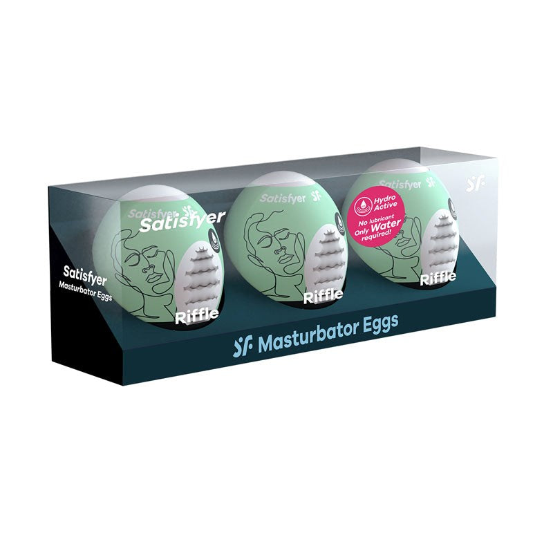 Satisfyer Masturbator Eggs - Riffle 3 Pack Masturbators and Strokers