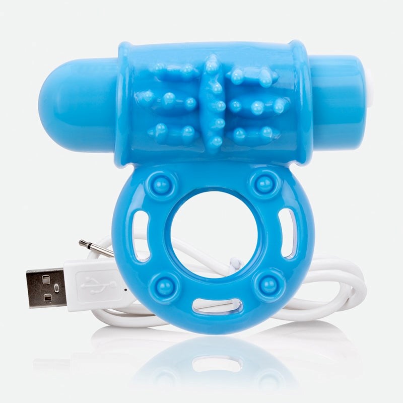 ScreamingO Charged Owow Vibrating Cock Ring Blue Cock Rings