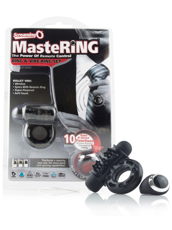 ScreamingO MasteRing Ring & Vibe-Ring Set Vibrating Cock Rings