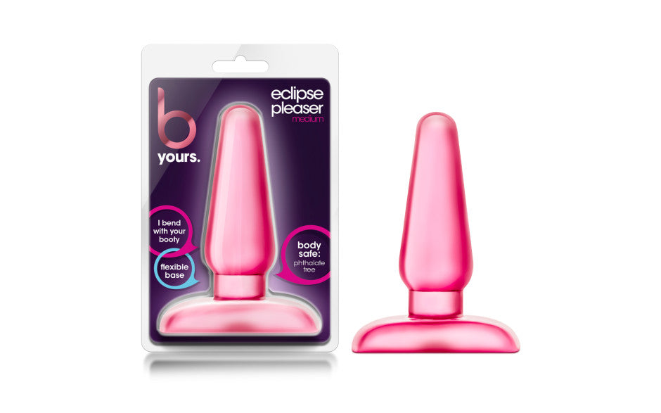 B Yours Eclipse Anal Pleaser Butt Plug Medium Pink Butt Plugs