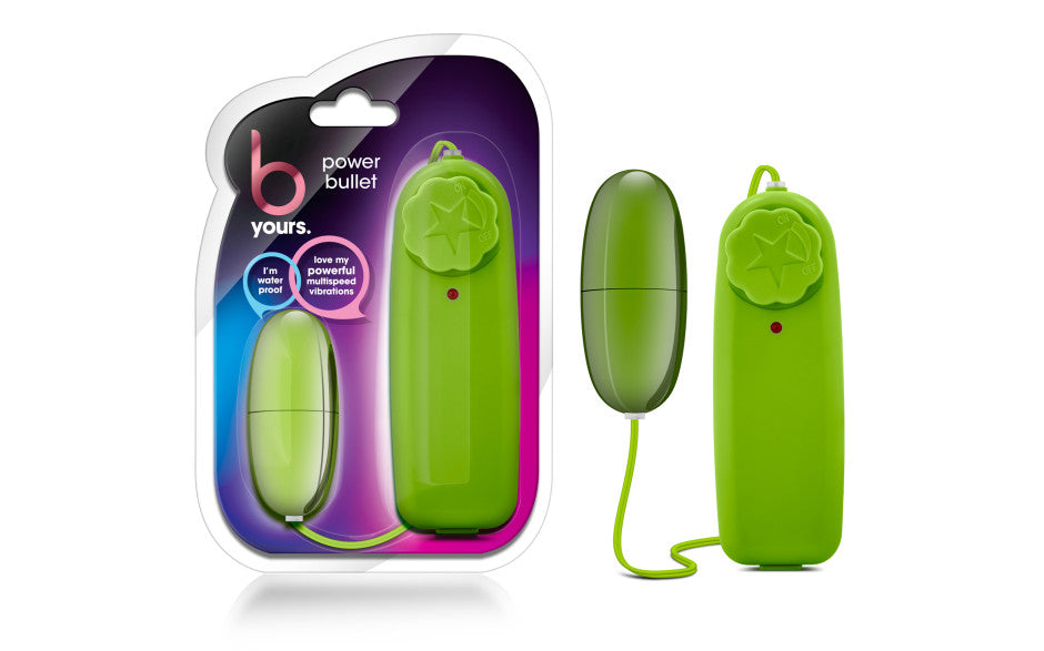 B Yours Multi Speed Power Bullet Vibrator Lime Bullet Vibrators