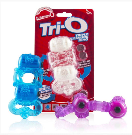 Screaming O's Tri-O - Dual Stimulation Pleasure Ring for Couples - Cock Rings