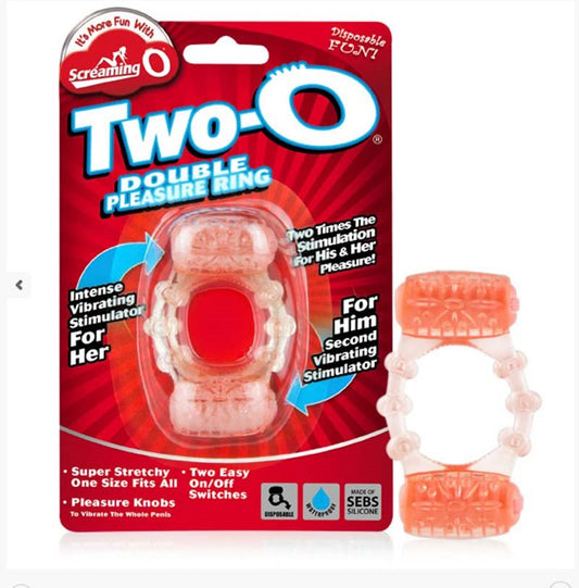ScreamingO Two O Dual-Motor Pleasure Ring for Satisfying Sex - Vibrating Cock Rings