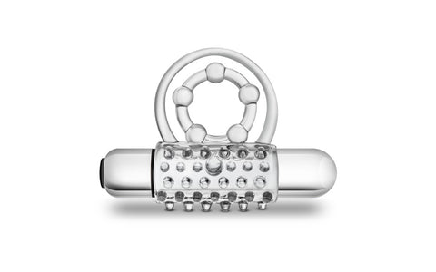 Stay Hard Super Clitifier Vibrating Cock Ring Clear - Vibrating Cock Rings